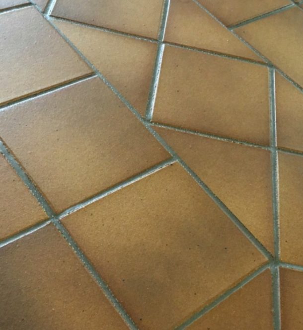 Gres De Aragon Flame Brown Quarry Tiles 149x149x12mm