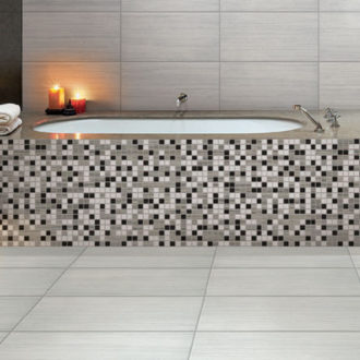 Treviso Prima E-Stone White Porcelain Wall & Floor Tiles (615x308mm)