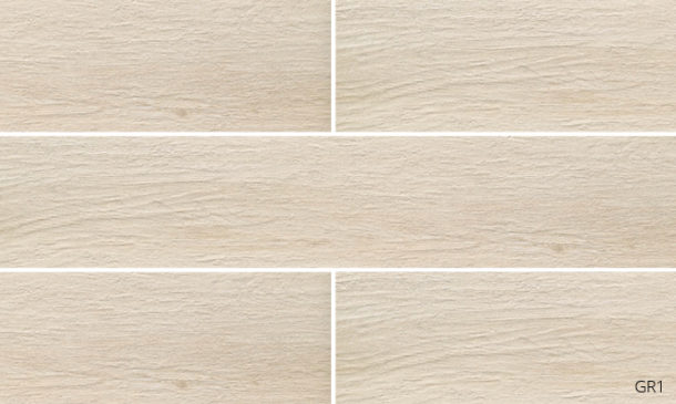 Grove Series Wood Effect White Porcelain Floor Tiles 1200x200mm