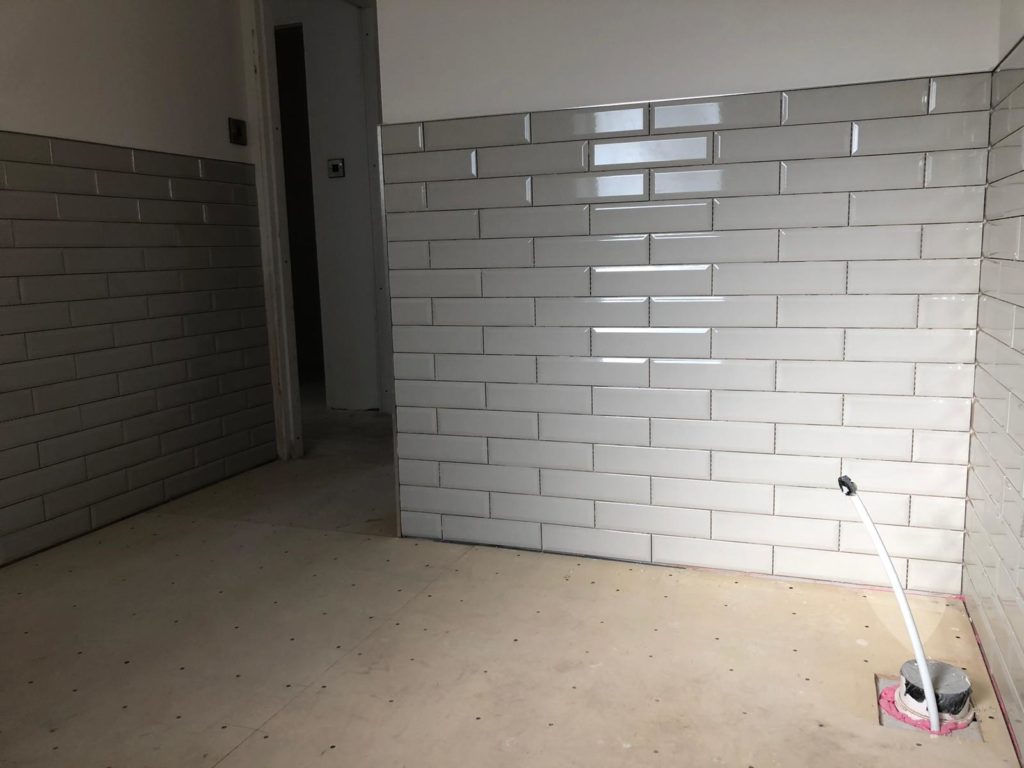 wall tile installation 
