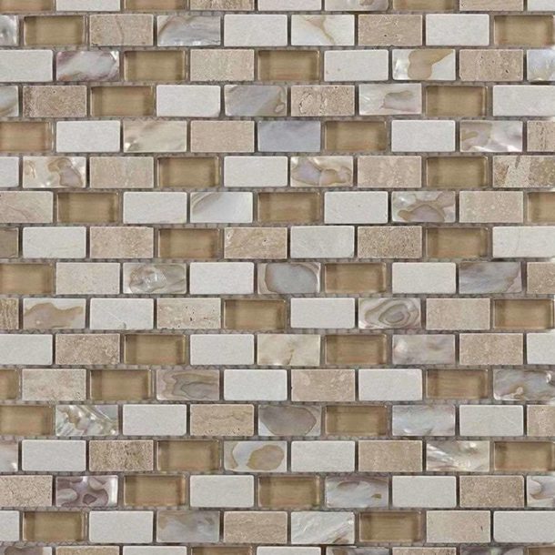 Arena Brick Mosaic Stone Wall Tiles 305 x 305 x 8