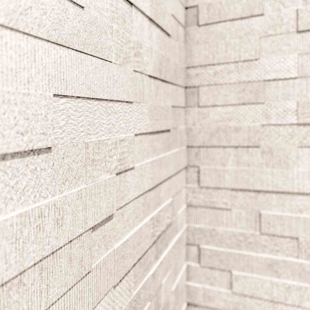 Cityscape Bianco  Brick Mosaic Wall Tiles 300x600x10.3
