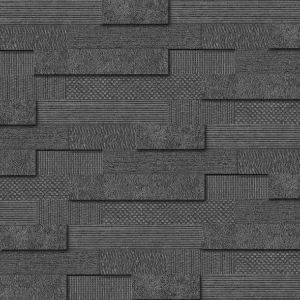 Cityscape Anthracite Brick Mosaic Wall Tiles 300x600x10.3