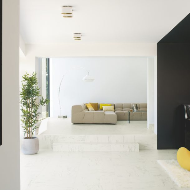 Arte Marble Carrara Laminate Flooring 624 x 624 x 9.5 mm
