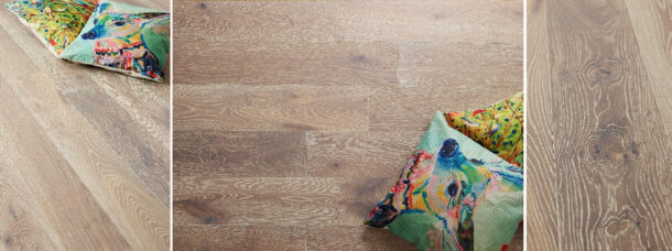 Blenheim 18/4 French Oak 150mm SMOKED, LIMED, LACQUERED- M2012