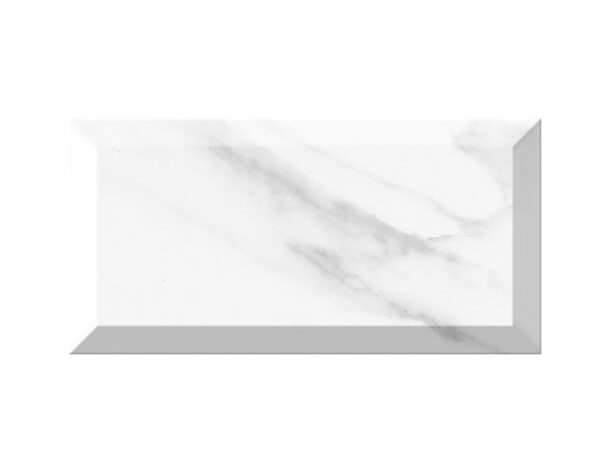 Metrotile 10×20 Carrara Gloss Bevelled Metro Wall Tiles
