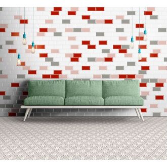 Metrotile 10×20 Rosa Gloss Bevelled Metro Wall Tiles