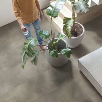 Quick-Step Alpha Illume Cloudy Concrete AVMTU40273 Rigid Vinyl Floor Tiles 856 x 428 x 6 mm