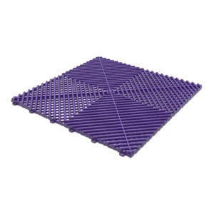 Plum Purple Tuff-Tile Vented Garage Floor Tiles 400 x 400 x 18mm
