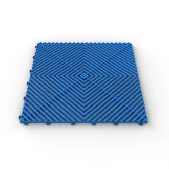 Cobalt Blue Tuff-Tile Vented Garage Floor Tiles 400 x 400 x 18mm