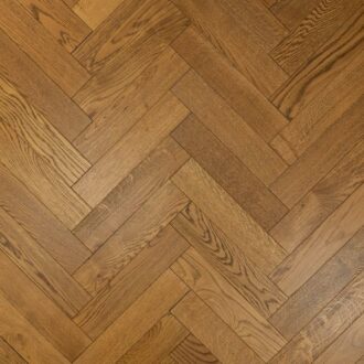 Artisan Herringbone Golden Brushed UV Lacquered Engineered Wood Flooring 14mm