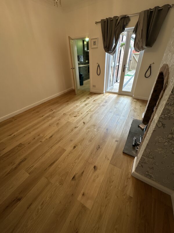 Natural brushed and oiled oak flooring Artisan Natural Oak Brushed & UV Oiled Engineered Wood Flooring 14mm