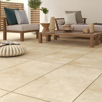 Ark Ivory Matt Outdoor Porcelain tiles 60cm x 60cm x 2cm R11