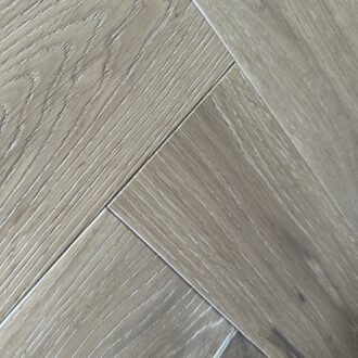 Artisan Sienna Oak Brushed & Wax Oiled Herringbone 14/3x125x600mm Engineered Wood Flooring