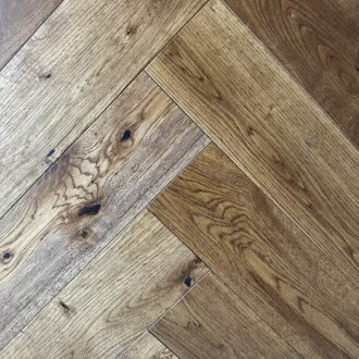 Artisan Heritage Oak Brushed UV Lacquered Herringbone 14/3x125x600mm Engineered Wood Flooring