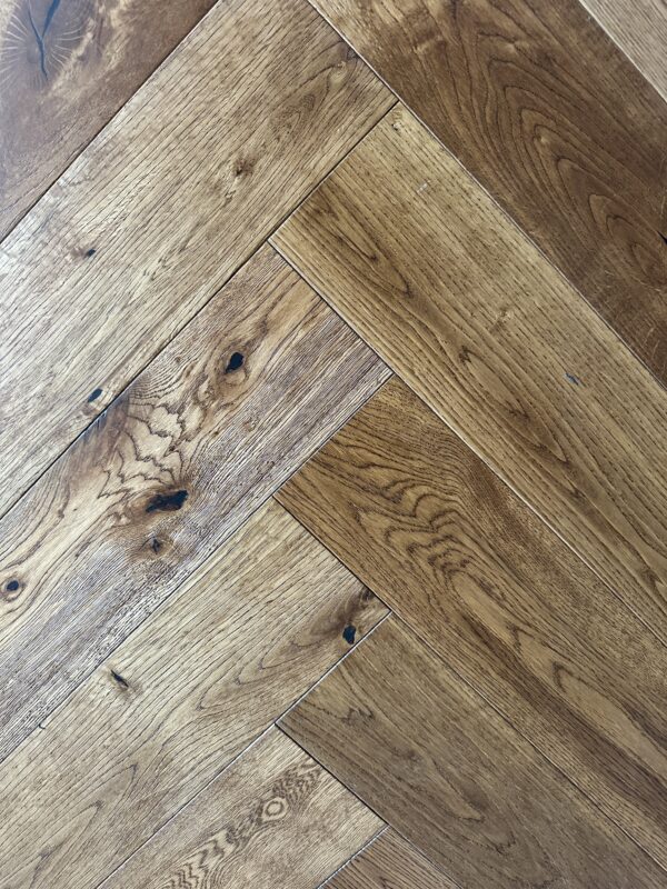 heritage oak herrinbone Artisan Heritage Oak Brushed UV Lacquered Herringbone 14/3x125x600mm Engineered Wood Flooring